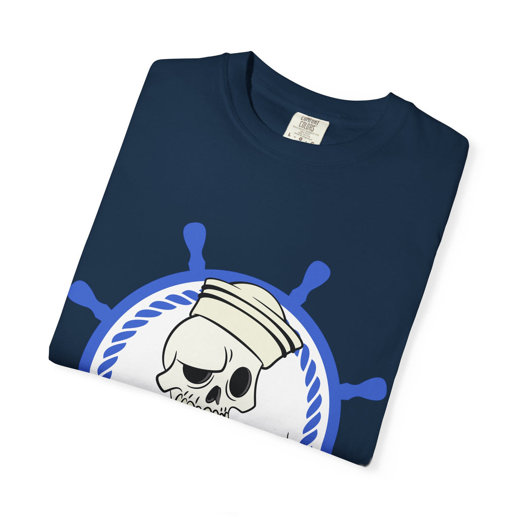 Drunken Sailor T-Shirt — Nautical Skull Design ("Drunken Sailor Karaoke" / Muskegon, MI)