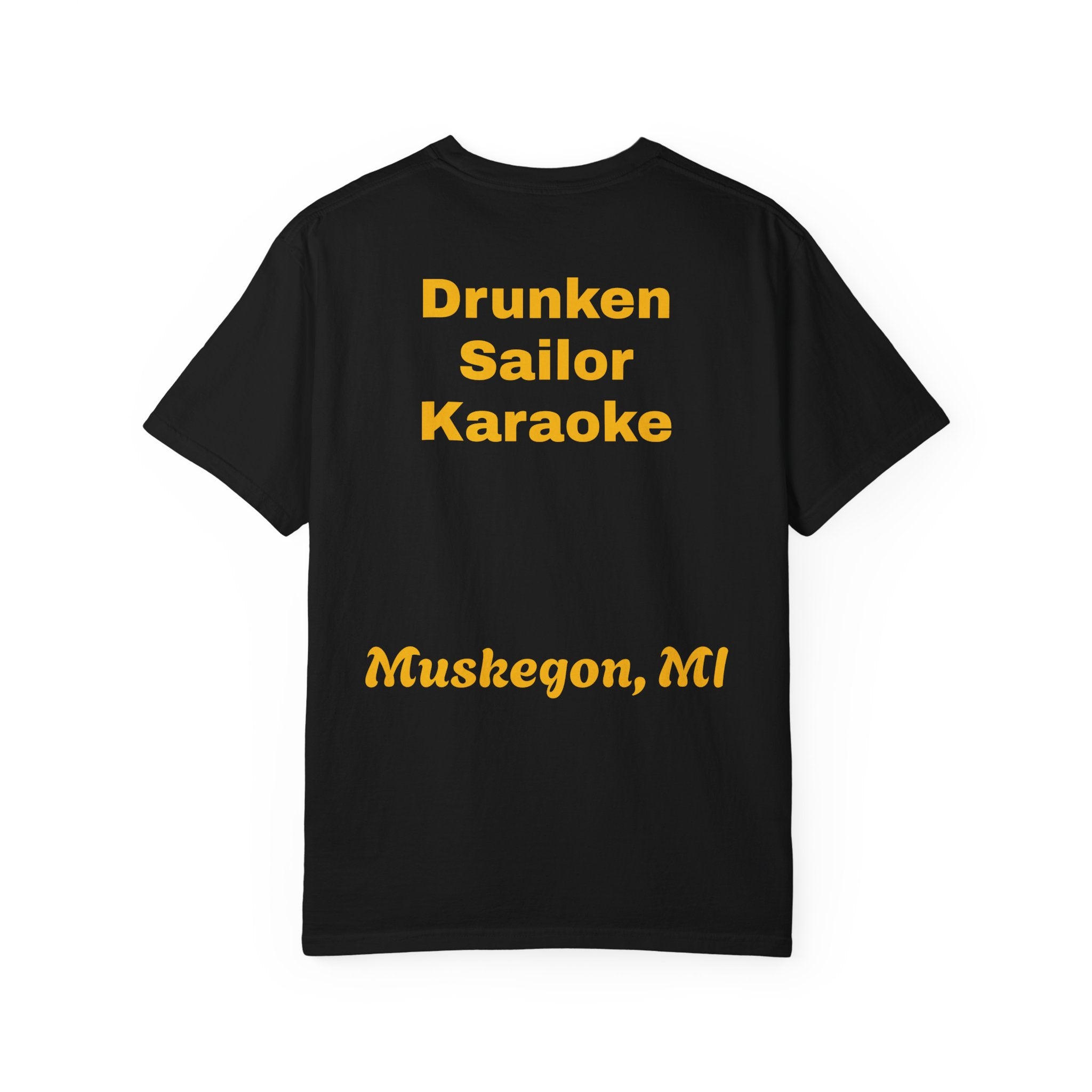Drunken Sailor T-Shirt — Nautical Skull Design ("Drunken Sailor Karaoke" / Muskegon, MI)