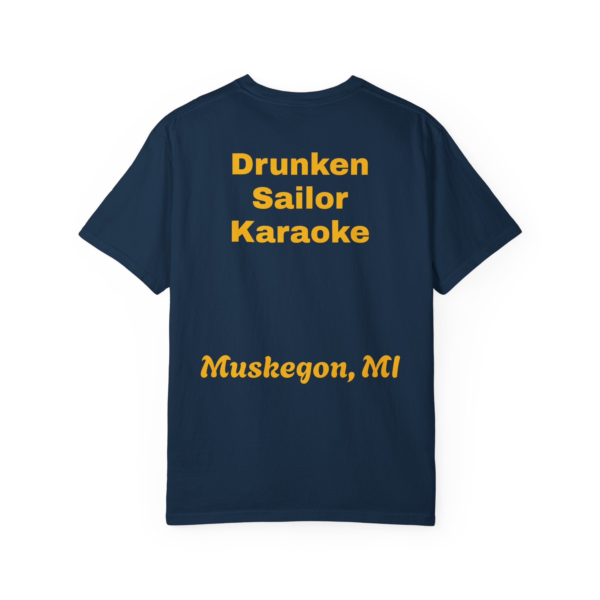 Drunken Sailor T-Shirt — Nautical Skull Design ("Drunken Sailor Karaoke" / Muskegon, MI)
