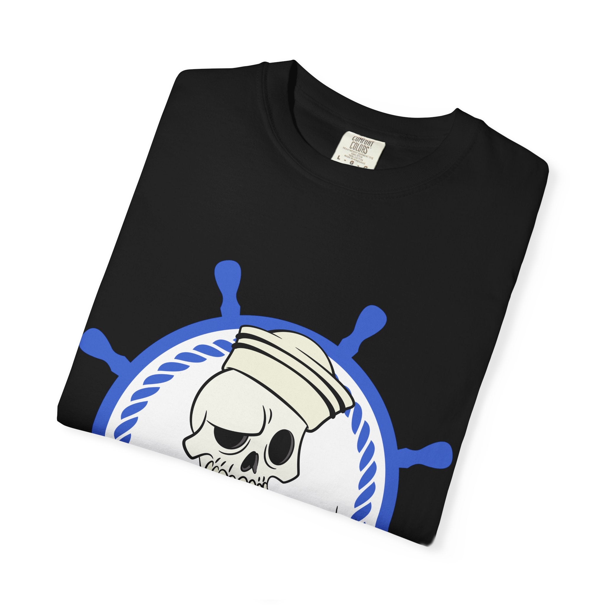Drunken Sailor T-Shirt — Nautical Skull Design ("Drunken Sailor Karaoke" / Muskegon, MI)