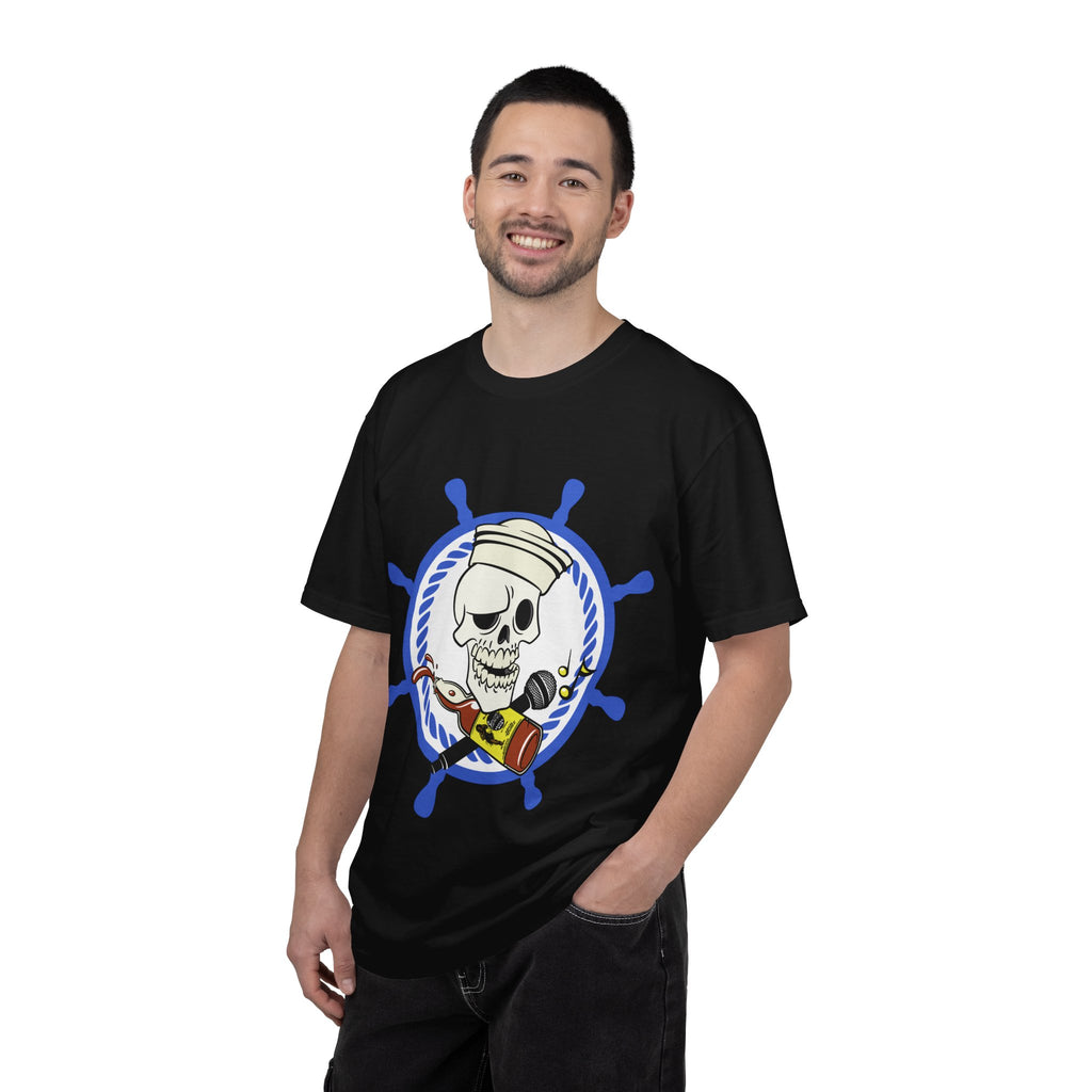 Drunken Sailor T-Shirt — Nautical Skull Design ("Drunken Sailor Karaoke" / Muskegon, MI)