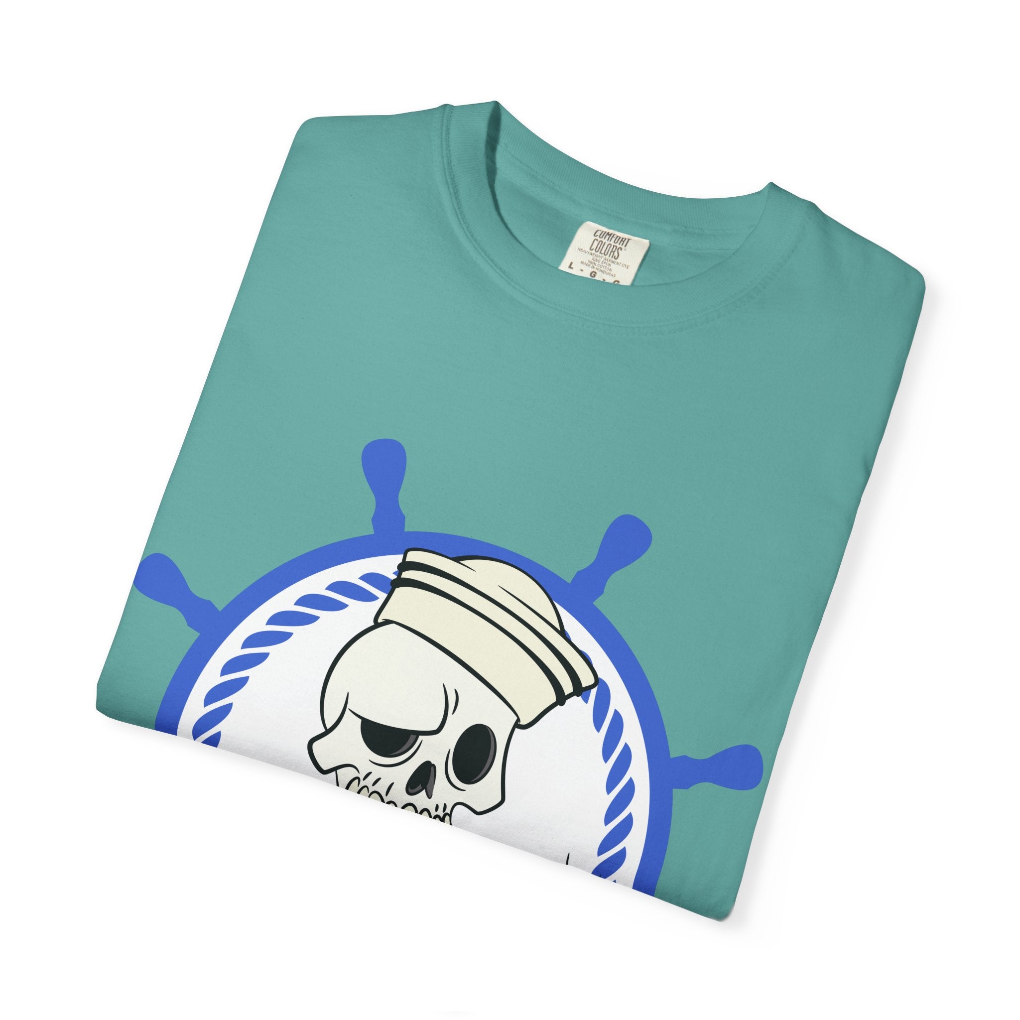 Drunken Sailor T-Shirt — Nautical Skull Design ("Drunken Sailor Karaoke" / Muskegon, MI)