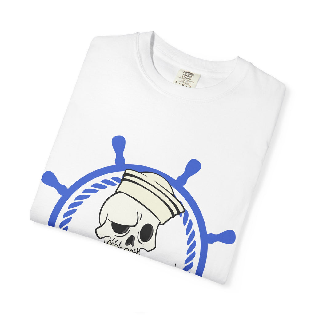 Drunken Sailor T-Shirt — Nautical Skull Design ("Drunken Sailor Karaoke" / Muskegon, MI)