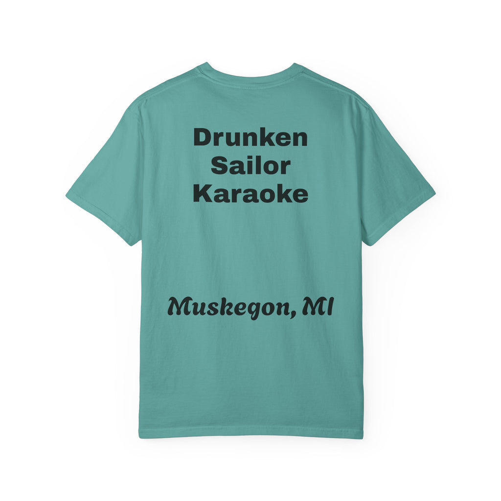 Drunken Sailor T-Shirt — Nautical Skull Design ("Drunken Sailor Karaoke" / Muskegon, MI)