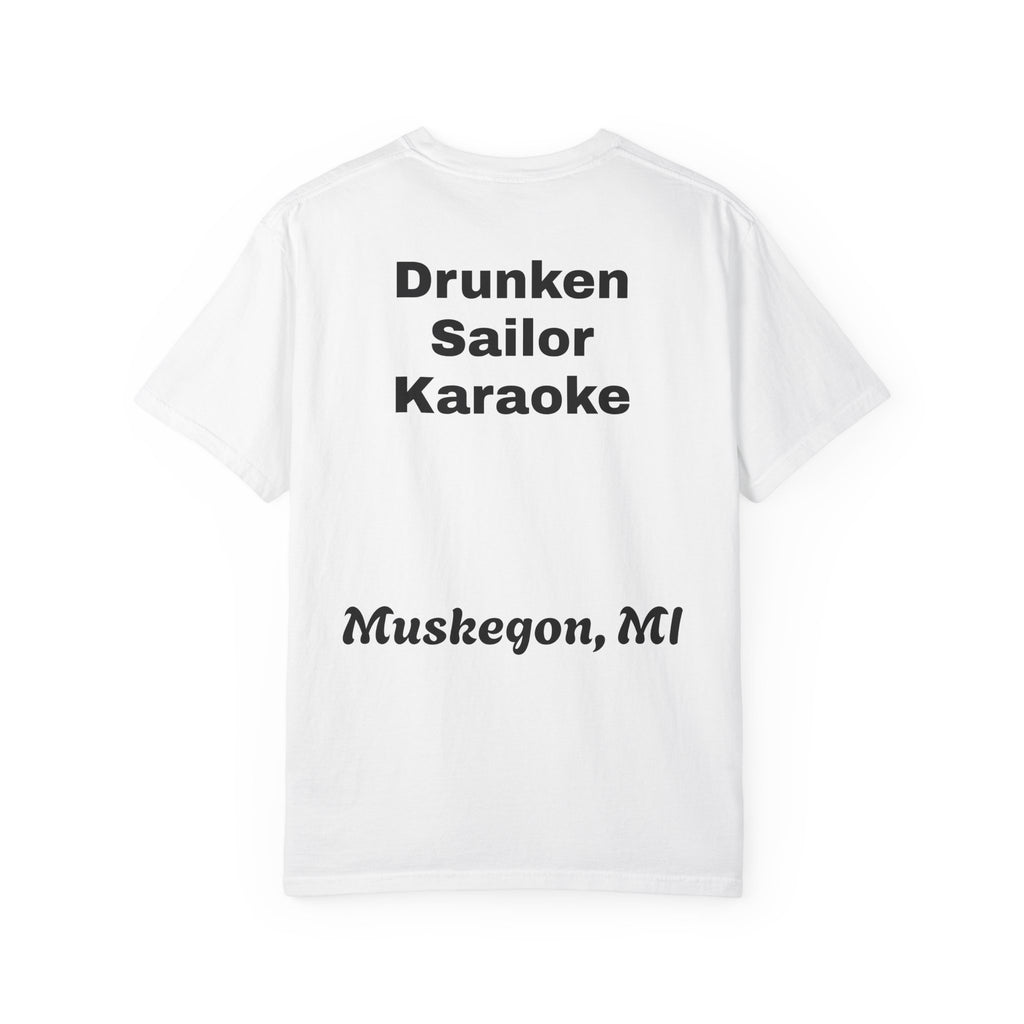Drunken Sailor T-Shirt — Nautical Skull Design ("Drunken Sailor Karaoke" / Muskegon, MI)