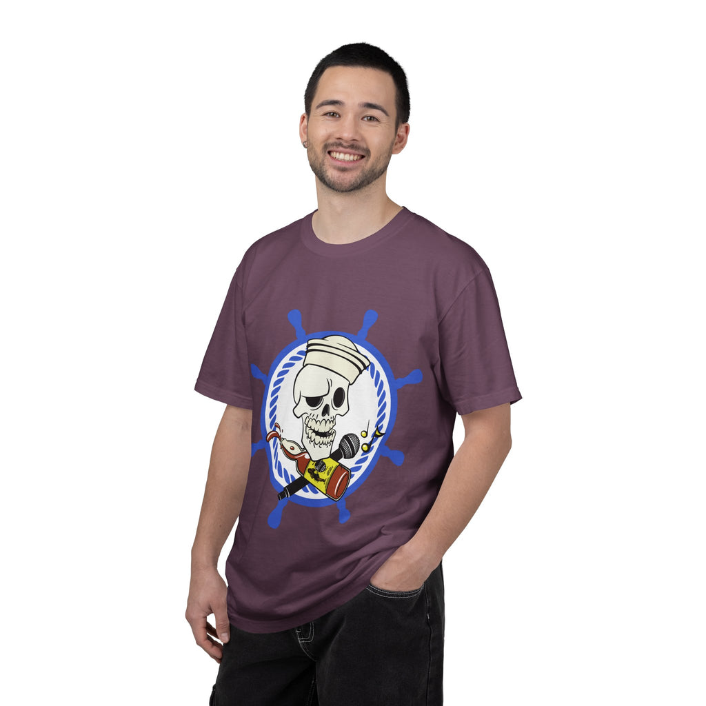 Drunken Sailor T-Shirt — Nautical Skull Design ("Drunken Sailor Karaoke" / Muskegon, MI)