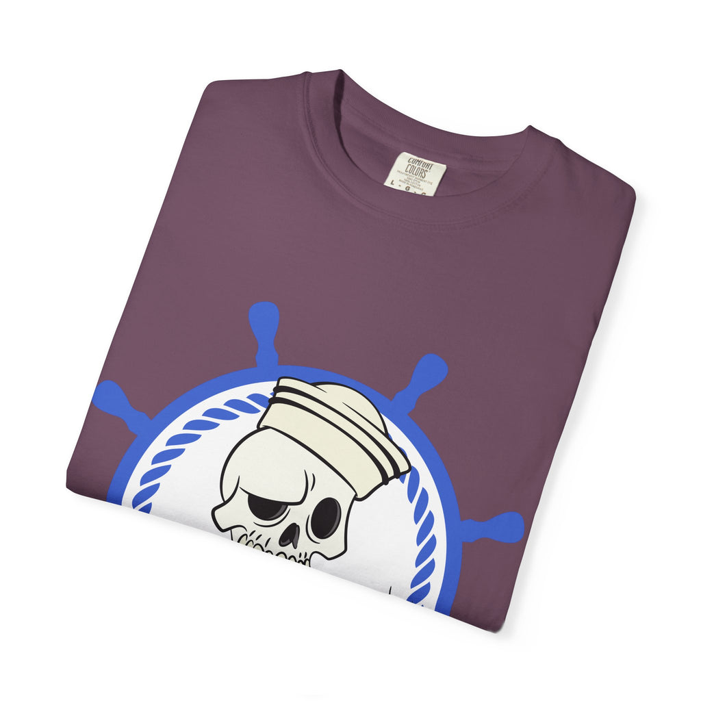 Drunken Sailor T-Shirt — Nautical Skull Design ("Drunken Sailor Karaoke" / Muskegon, MI)